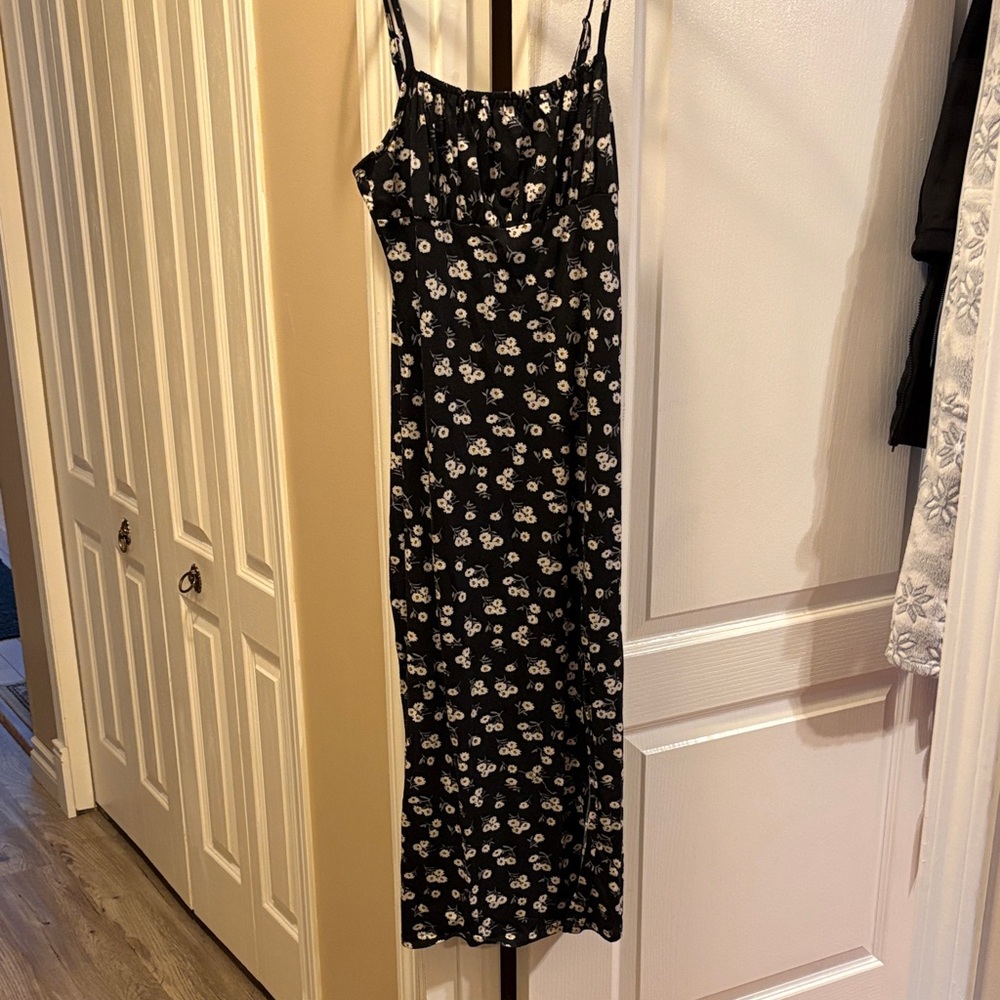 Floral Black Maxi Dress